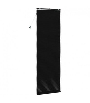 vidaXL Venetian Blind Black 90 x 250 cm 35 mm Solid Paulownia Wood