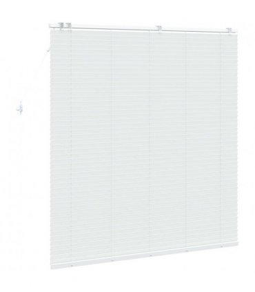 vidaXL Venetian Blind White 145 x 160 cm 35 mm Solid Paulownia Wood
