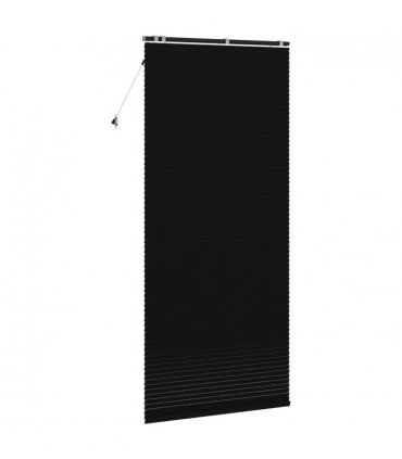 vidaXL Venetian Blind Black 100 x 250 cm 35 mm Solid Paulownia Wood