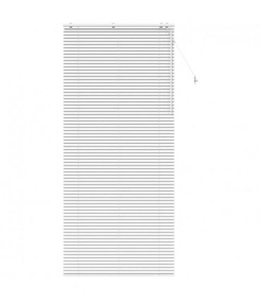 vidaXL Venetian Blind White 100 x 250 cm 35 mm Solid Paulownia Wood