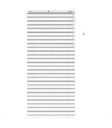 vidaXL Venetian Blind White 120 x 250 cm 35 mm Solid Paulownia Wood