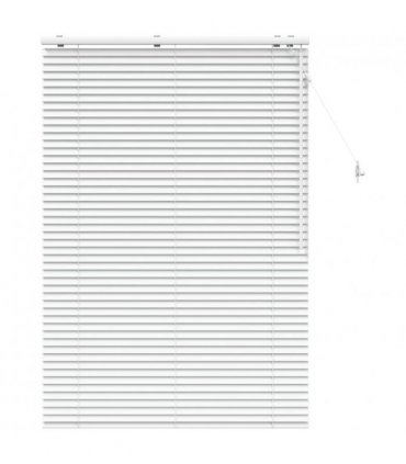 vidaXL Venetian Blind White 110 x 160 cm 35 mm Solid Paulownia Wood