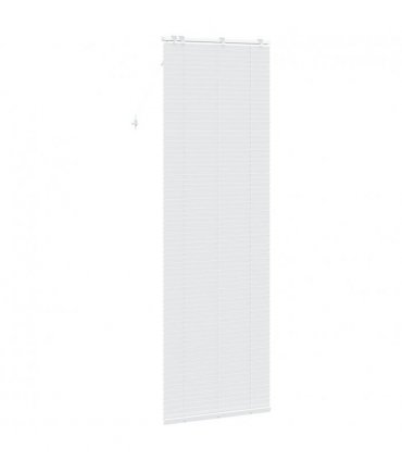 vidaXL Venetian Blind White 95 x 250 cm 35 mm Solid Paulownia Wood
