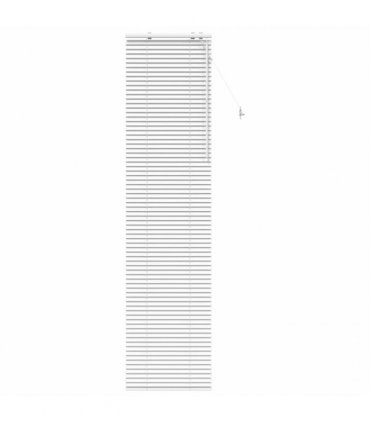 vidaXL Venetian Blind White 65 x 250 cm 35 mm Solid Paulownia Wood