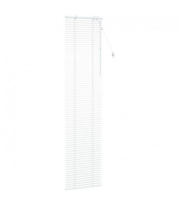 vidaXL Venetian Blind White 65 x 250 cm 35 mm Solid Paulownia Wood
