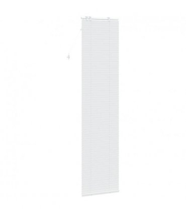 vidaXL Venetian Blind White 65 x 250 cm 35 mm Solid Paulownia Wood