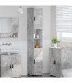 vidaXL Bathroom Cabinet with Storage Concrete Grey 30 x 35 x 192 cm