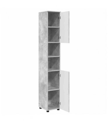 vidaXL Bathroom Cabinet with Storage Concrete Grey 30 x 35 x 192 cm