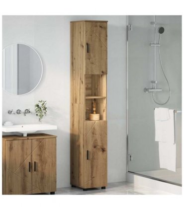 vidaXL Bathroom Cabinet with Storage Artisan Oak 30 x 35 x 192 cm