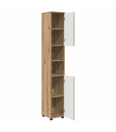 vidaXL Bathroom Cabinet with Storage Artisan Oak 30 x 35 x 192 cm