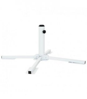 vidaXL Parasol Stand White Steel