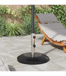 vidaXL Parasol Base for 40-50 mm Pole 26.75 kg Black for 40-50 mm Pole — Model: without wheel
