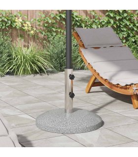 vidaXL Parasol Base Tube 0.63 kg Natural Stainless Steel — Size: 5.5 x 30 cm