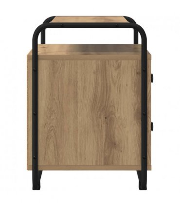vidaXL Bedside Cabinet Artisan Oak 40 x 36.5 x 50 cm Engineered Wood