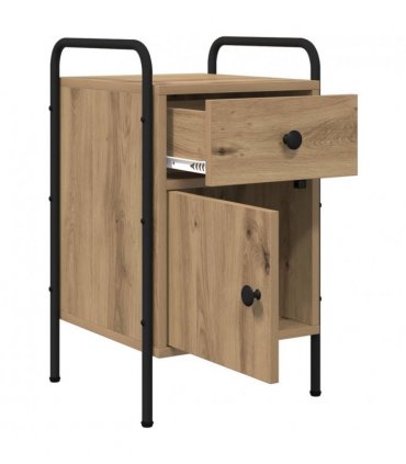 vidaXL Bedside Cabinet Artisan Oak 35 x 36.5 x 61 cm Engineered Wood