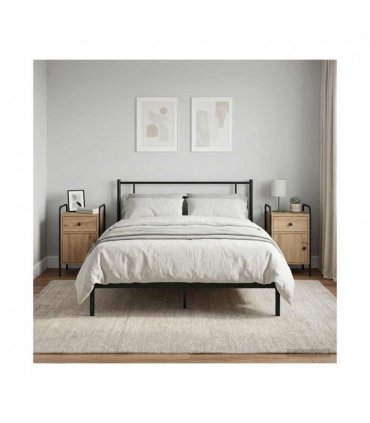 vidaXL Bedside Cabinet 2 pcs Artisan Oak 35 x 36.5 x 61 cm
