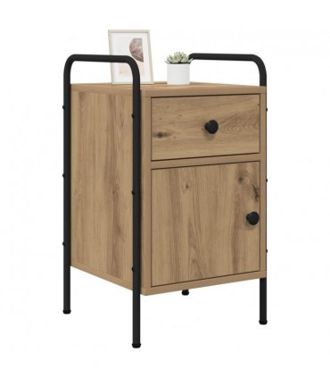 vidaXL Bedside Cabinet 2 pcs Artisan Oak 35 x 36.5 x 61 cm