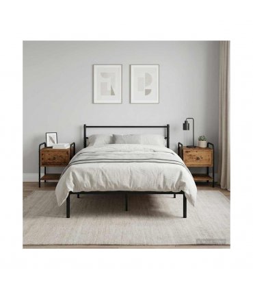 vidaXL Bedside Cabinet 2 pcs Old Wood 35 x 36.5 x 47 cm
