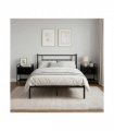 vidaXL Bedside Cabinet 2 pcs Black Oak 35 x 36.5 x 47 cm