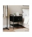 vidaXL Bedside Cabinet Black Oak 35 x 36.5 x 47 cm Engineered Wood