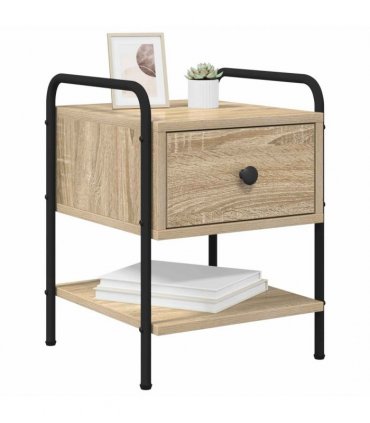 vidaXL Bedside Cabinet 2 pcs Sonoma Oak 35 x 36.5 x 47 cm