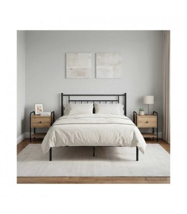 vidaXL Bedside Cabinet 2 pcs Artisan Oak 35 x 36.5 x 47 cm