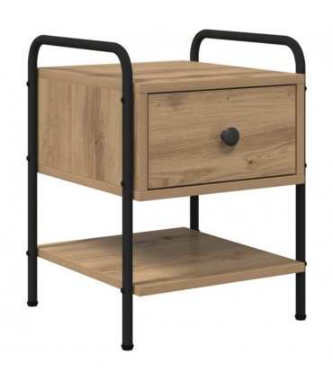 vidaXL Bedside Cabinet 2 pcs Artisan Oak 35 x 36.5 x 47 cm