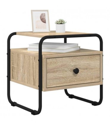 vidaXL Bedside Cabinet 2 pcs Sonoma Oak 40 x 39.5 x 40 cm