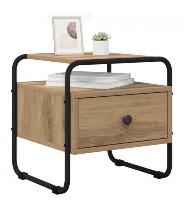 vidaXL Bedside Cabinet 2 pcs Artisan Oak 40 x 39.5 x 40 cm