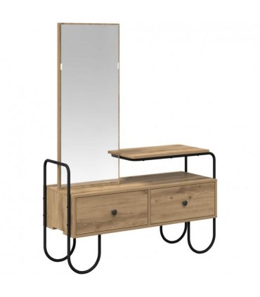 vidaXL Dressing Table Artisan Oak 100 x 36.5 x 136 cm Engineered Wood