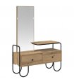 vidaXL Dressing Table Artisan Oak 100 x 36.5 x 136 cm Engineered Wood