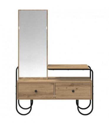 vidaXL Dressing Table Artisan Oak 100 x 36.5 x 136 cm Engineered Wood