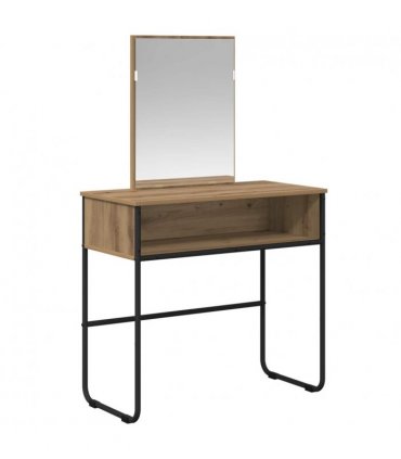 vidaXL Dressing Table Artisan Oak 81 x 40 x 131 cm Engineered Wood