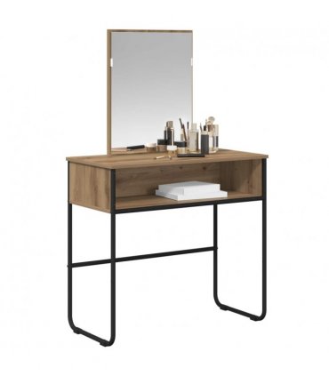 vidaXL Dressing Table Artisan Oak 81 x 40 x 131 cm Engineered Wood