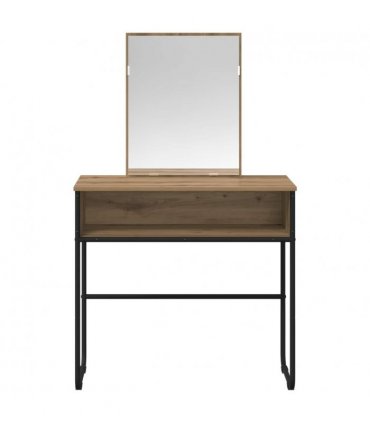 vidaXL Dressing Table Artisan Oak 81 x 40 x 131 cm Engineered Wood