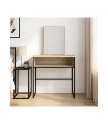 vidaXL Dressing Table Sonoma Oak 81 x 40 x 131 cm Engineered Wood