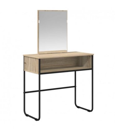 vidaXL Dressing Table Sonoma Oak 81 x 40 x 131 cm Engineered Wood