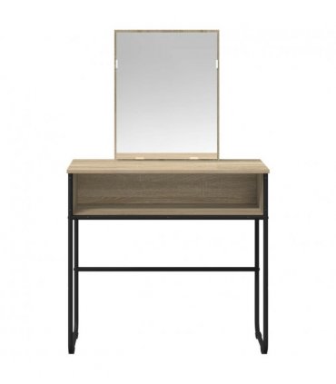 vidaXL Dressing Table Sonoma Oak 81 x 40 x 131 cm Engineered Wood