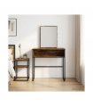 vidaXL Dressing Table Smoked Oak 81 x 40 x 131 cm Engineered Wood