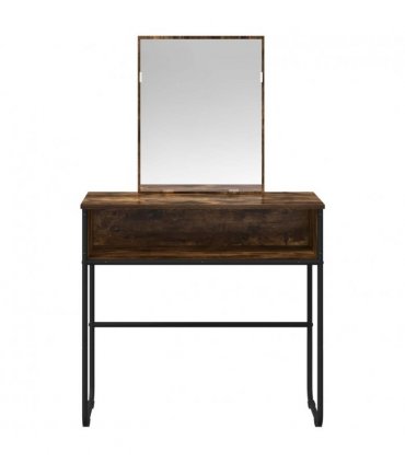 vidaXL Dressing Table Smoked Oak 81 x 40 x 131 cm Engineered Wood