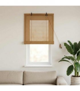 vidaXL Roller Blind Brown 50 x 160 cm Bamboo