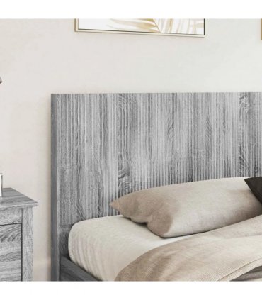 vidaXL Bed Frame with Storage and Headboard Grey Sonoma 180 x 200 cm — V0672245620