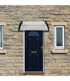[Same Code：87203302]HT-100 x 80 Household Application Door & Window Rain Cover Eaves Canopy White & Black Bracket