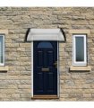 [Same Code：87203302]HT-100 x 80 Household Application Door & Window Rain Cover Eaves Canopy White & Black Bracket