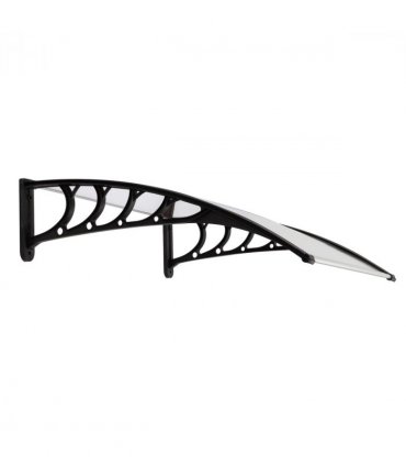 [Same Code：87203302]HT-100 x 80 Household Application Door & Window Rain Cover Eaves Canopy White & Black Bracket