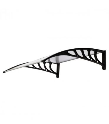 [Same Code：87203302]HT-100 x 80 Household Application Door & Window Rain Cover Eaves Canopy White & Black Bracket