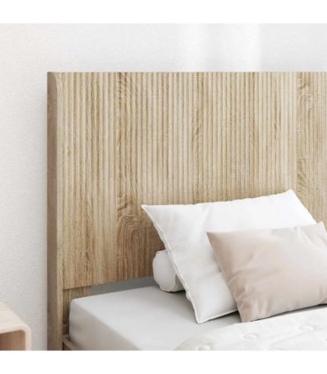 vidaXL Bed Frame with Storage and Headboard Sonoma Oak 75 x 190 cm — V0672245684