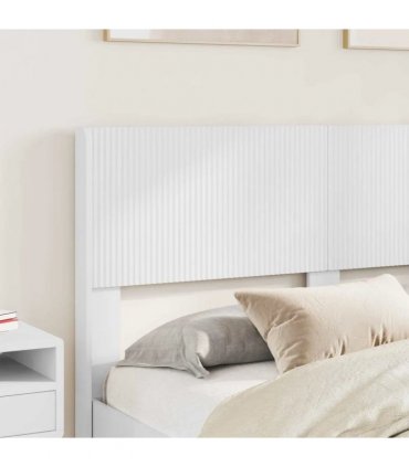 vidaXL Bed Frame with Storage and Headboard White 150 x 200 cm — V0672245782