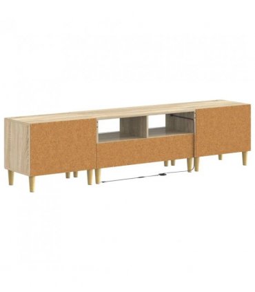 vidaXL 5 Piece LED TV Cabinet Sonoma Oak Engineered Wood — V0672245795