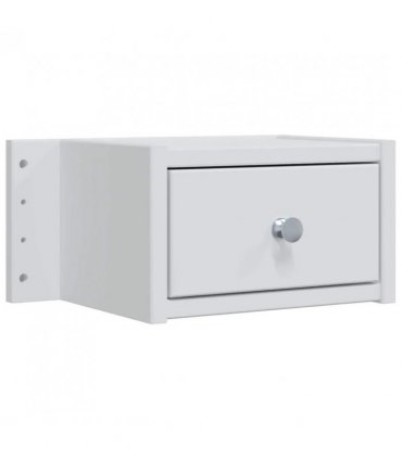 vidaXL Dressing Table Set FAUSKE 4 pcs White 100 x 50 x 143 cm — Model: 1x table + 2x hutch + 1x rectangular frame mirror